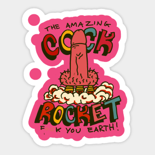 Cock rocket Sticker